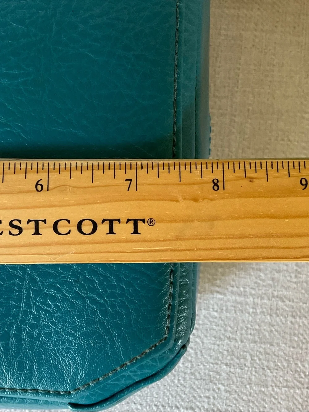 Matt & Nat Teal Vegan Leather Zip-Lid Bucket Crossbody Bag